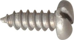 Value Collection - #8 Pan Head Slotted Sheet Metal Screw - Aluminum, 1/2" Length Under Head, ASME B18.6.4 - Eagle Tool & Supply