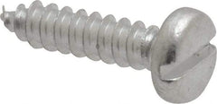 Value Collection - #10 Pan Head Slotted Sheet Metal Screw - Aluminum, 3/4" Length Under Head, ASME B18.6.3 & ASME B18.6.4 - Eagle Tool & Supply