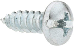 Value Collection - #8 Pan Head Slotted Phillips Sheet Metal Screw - Steel, 1/2" Length Under Head, Grade 2 - Eagle Tool & Supply