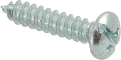 Value Collection - #8 Pan Head Slotted Phillips Sheet Metal Screw - Steel, 3/4" Length Under Head, Grade 2 - Eagle Tool & Supply
