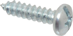 Value Collection - #10 Pan Head Slotted Phillips Sheet Metal Screw - Steel, 3/4" Length Under Head, Grade 2 - Eagle Tool & Supply