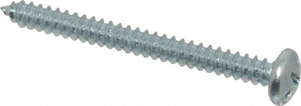Value Collection - #10 Pan Head Slotted Phillips Sheet Metal Screw - Steel, 2" Length Under Head, Grade 2 - Eagle Tool & Supply