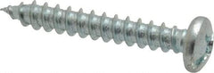 Value Collection - #12 Pan Head Slotted Phillips Sheet Metal Screw - Steel, 1-1/2" Length Under Head, Grade 2 - Eagle Tool & Supply