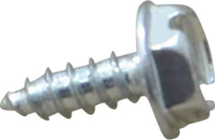 Value Collection - #6 Hex Washer Head Sheet Metal Screw - Steel, 3/8" Length Under Head, Grade 2 - Eagle Tool & Supply