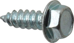 Value Collection - #8 Hex Washer Head Sheet Metal Screw - Steel, 1/2" Length Under Head, Grade 2 - Eagle Tool & Supply