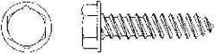 Value Collection - #8 Hex Washer Head Sheet Metal Screw - Steel, 1-1/4" Length Under Head, AISI 1016, ASME B18.6.3, ASME B18.6.4 & SAE J933, Grade 1016-1024 - Eagle Tool & Supply