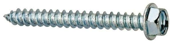 Value Collection - #8 Hex Washer Head Sheet Metal Screw - Steel, 1-1/2" Length Under Head, Grade 2 - Eagle Tool & Supply