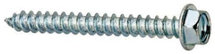 Value Collection - #8 Hex Washer Head Sheet Metal Screw - Steel, 1-1/2" Length Under Head, Grade 2 - Eagle Tool & Supply