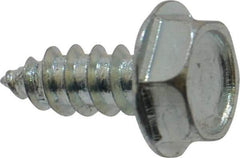 Value Collection - #10 Hex Washer Head Sheet Metal Screw - Steel, 1/2" Length Under Head, Grade 2 - Eagle Tool & Supply