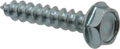 Value Collection - #10 Hex Washer Head Sheet Metal Screw - Steel, 1" Length Under Head, Grade 2 - Eagle Tool & Supply