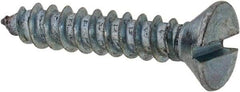 Value Collection - #6 Flat Head Slotted Sheet Metal Screw - Steel, 3/4" OAL, Grade 2 - Eagle Tool & Supply