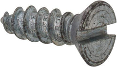Value Collection - #7 Flat Head Slotted Sheet Metal Screw - Steel, 1/2" OAL, Grade 2 - Eagle Tool & Supply