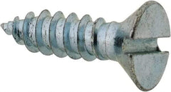 Value Collection - #8 Flat Head Slotted Sheet Metal Screw - Steel, 5/8" OAL, Grade 2 - Eagle Tool & Supply
