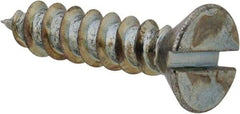 Value Collection - #8 Flat Head Slotted Sheet Metal Screw - Steel, 3/4" OAL, Grade 2 - Eagle Tool & Supply