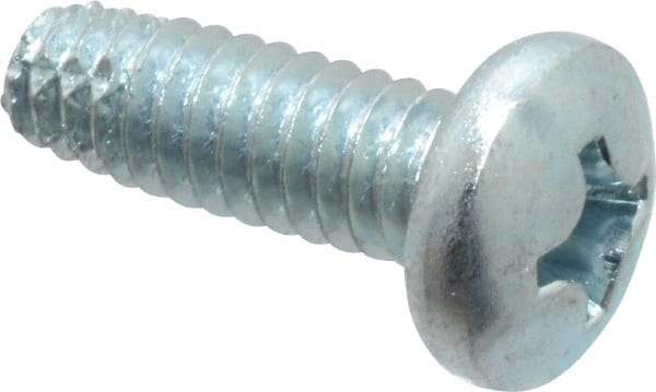 Value Collection - 1/4-20 UNC Thread, 3/4" Length Under Head, Phillips Drive Steel Thread Cutting Screw - Pan Head, Grade 2, Point Type F, Zinc-Plated Finish - Eagle Tool & Supply