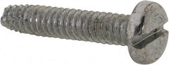 Value Collection - #10-24 UNC Thread, 1" Length Under Head, Slotted Drive Steel Thread Cutting Screw - Pan Head, Grade 2, Point Type F, Zinc-Plated Finish - Eagle Tool & Supply