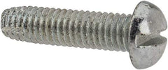 Value Collection - #10-32 UNF Thread, 3/4" Length Under Head, #2 Slotted/Phillips Drive Steel Thread Cutting Screw - Round Head, Grade 1016-1024, Point Type F, Zinc-Plated Finish - Eagle Tool & Supply