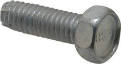 Value Collection - 5/16-18 UNC Thread, 1" Length Under Head, Hex Drive Steel Thread Cutting Screw - Hex Head, Grade 2, Point Type F, Zinc-Plated Finish - Eagle Tool & Supply