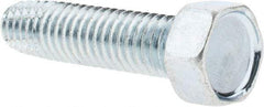 Value Collection - 3/8-16 UNC Thread, 1-1/2" Length Under Head, Hex Drive Steel Thread Cutting Screw - Hex Washer Head, Grade 2, Point Type F, Zinc-Plated Finish - Eagle Tool & Supply