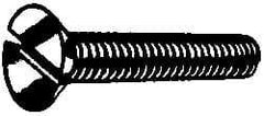 Value Collection - 1/4-20 UNC Thread, 2" OAL, Slotted Drive Steel Thread Cutting Screw - Flat Head, Grade 2, Point Type F, Zinc-Plated Finish - Eagle Tool & Supply
