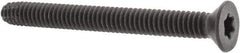 Value Collection - 2-1/2" OAL Flat Head T30 Torx Drive Flooring Screw - 1/4-20 UNC, Point Type F, Grade 2 Steel, Black Phosphate Finish - Eagle Tool & Supply