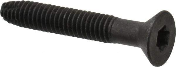 Value Collection - 2" OAL Flat Head T40 Torx Drive Flooring Screw - 5/16-18 UNC, Point Type F, Grade 2 Steel, Black Phosphate Finish - Eagle Tool & Supply