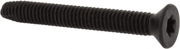 Value Collection - 2-1/2" OAL Flat Head T40 Torx Drive Flooring Screw - 5/16-18 UNC, Point Type F, Grade 2 Steel, Black Phosphate Finish - Eagle Tool & Supply