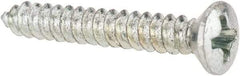 Value Collection - #6 Oval Head Phillips Sheet Metal Screw - Steel, 1" OAL, AISI 1016, ANSI/ASME B18.6.4, ASME B18.6.3 & SAE J933, Grade 1016-1024 - Eagle Tool & Supply
