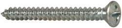Value Collection - #6 Oval Head Phillips Sheet Metal Screw - Steel, 1-1/4" OAL, AISI 1016, ANSI/ASME B18.6.4, ASME B18.6.3 & SAE J933, Grade 1016-1024 - Eagle Tool & Supply