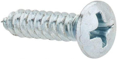 Value Collection - #8 Oval Head Phillips Sheet Metal Screw - Steel, 3/4" OAL, AISI 1016, ANSI/ASME B18.6.4, ASME B18.6.3 & SAE J933, Grade 1016-1024 - Eagle Tool & Supply