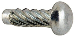 Value Collection - #7 Round Head Sheet Metal Screw - Steel, 1/2" Length Under Head, Grade 2 - Eagle Tool & Supply