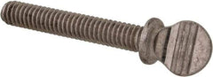 Value Collection - #8-32 Oval Shoulder Grade 18-8 Stainless Steel Thumb Screw - 1" OAL, 0.38" Head Height - Eagle Tool & Supply