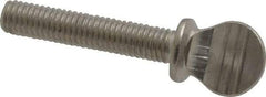 Value Collection - #10-32 Oval Shoulder Grade 18-8 Stainless Steel Thumb Screw - 1" OAL, 0.48" Head Height - Eagle Tool & Supply