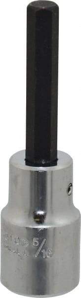 Proto - 1/2" Drive, 5/16" Hex Bit Socket - 3-1/4" OAL, 1-3/4" Bit Length - Eagle Tool & Supply