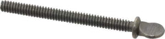 Value Collection - #10-24 Oval Shoulder Grade 2 Steel Thumb Screw - 2" OAL, 0.49" Head Height, Uncoated - Eagle Tool & Supply