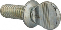 Value Collection - 5/16-18 Oval Shoulder Grade 2 Steel Thumb Screw - 3/4" OAL, Zinc-Plated Finish - Eagle Tool & Supply