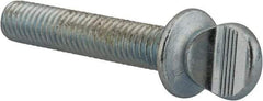 Value Collection - 3/8-16 Oval Shoulder Grade 2 Steel Thumb Screw - 2" OAL, Zinc-Plated Finish - Eagle Tool & Supply