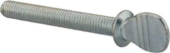Value Collection - 3/8-16 Oval Shoulder Grade 2 Steel Thumb Screw - 3" OAL, 0.88" Head Height, Uncoated - Eagle Tool & Supply