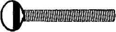 Value Collection - #6-32 Oval Shoulderless Grade 2 Steel Thumb Screw - 3/4" OAL, Zinc-Plated Finish - Eagle Tool & Supply