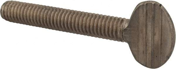 Value Collection - 5/16-18 Oval Shoulderless Grade 18-8 Stainless Steel Thumb Screw - 2" OAL, 0.78" Head Height - Eagle Tool & Supply