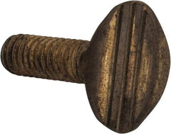 Value Collection - 5/16-18 Oval Shoulderless Brass Thumb Screw - 3/4" OAL, 0.78" Head Height - Eagle Tool & Supply