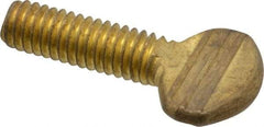 Value Collection - 5/16-18 Oval Shoulderless Brass Thumb Screw - 1" OAL, 0.78" Head Height - Eagle Tool & Supply