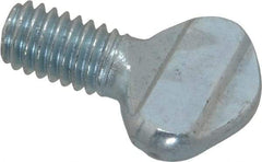 Value Collection - 5/16-18 Oval Shoulderless Grade 2 Steel Thumb Screw - 1/2" OAL, Zinc-Plated Finish - Eagle Tool & Supply
