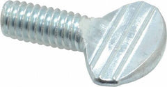 Value Collection - 5/16-18 Oval Shoulderless Grade 2 Steel Thumb Screw - 3/4" OAL, Zinc-Plated Finish - Eagle Tool & Supply