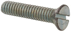 Value Collection - #5-40 UNC, 5/8" OAL Slotted Drive Machine Screw - Flat Head, Grade 2 Steel, Zinc-Plated Finish, Without Washer - Eagle Tool & Supply