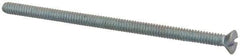 Value Collection - #6-32 UNC, 2-3/4" OAL Slotted Drive Machine Screw - Flat Head, Grade 2 Steel, Zinc-Plated Finish, Without Washer - Eagle Tool & Supply