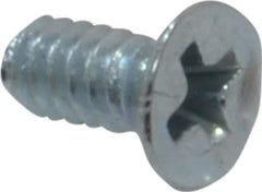 Value Collection - #4-40 UNC, 1/4" OAL Phillips Drive Machine Screw - Flat Head, Grade 2 Steel, Zinc-Plated Finish, Without Washer - Eagle Tool & Supply