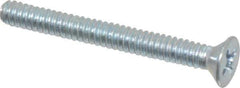 Value Collection - #4-40 UNC, 1" OAL Phillips Drive Machine Screw - Flat Head, Grade 2 Steel, Zinc-Plated Finish, Without Washer - Eagle Tool & Supply