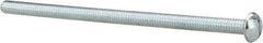 Value Collection - 5/16-18 UNC, 6" Length Under Head Slotted Drive Machine Screw - Round Head, Grade 2 Alloy Steel, Zinc-Plated Finish, Without Washer - Eagle Tool & Supply