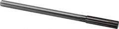 Made in USA - 0.509" Carbide-Tipped 6 Flute Chucking Reamer - Straight Flute, 7/16" Straight Shank, 2" Flute Length, 8" OAL - Eagle Tool & Supply